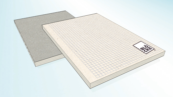 Blöcke geleimt, Recyclingpapier